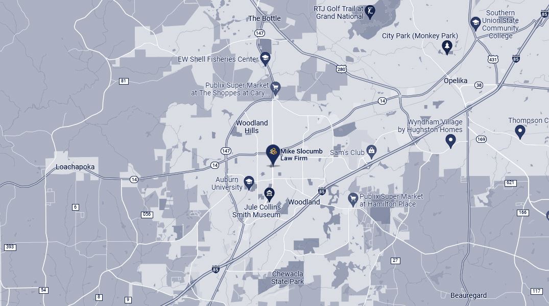 Map of Auburn