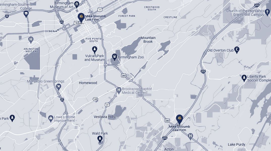 Map of Birmingham
