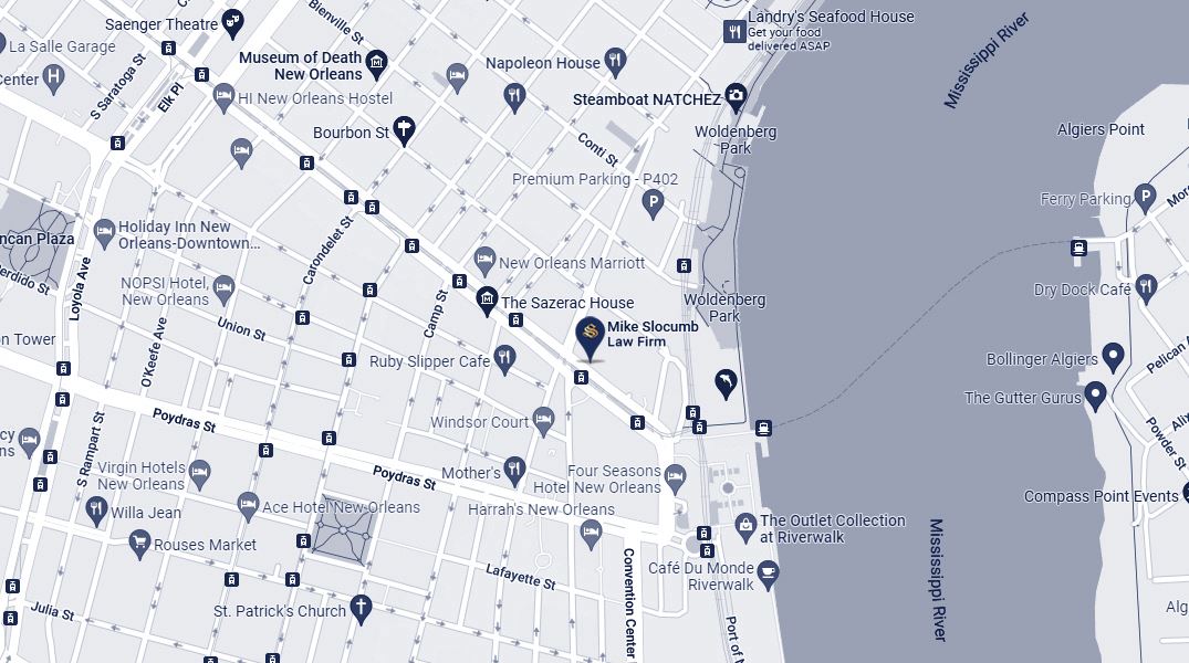 New Orleans map