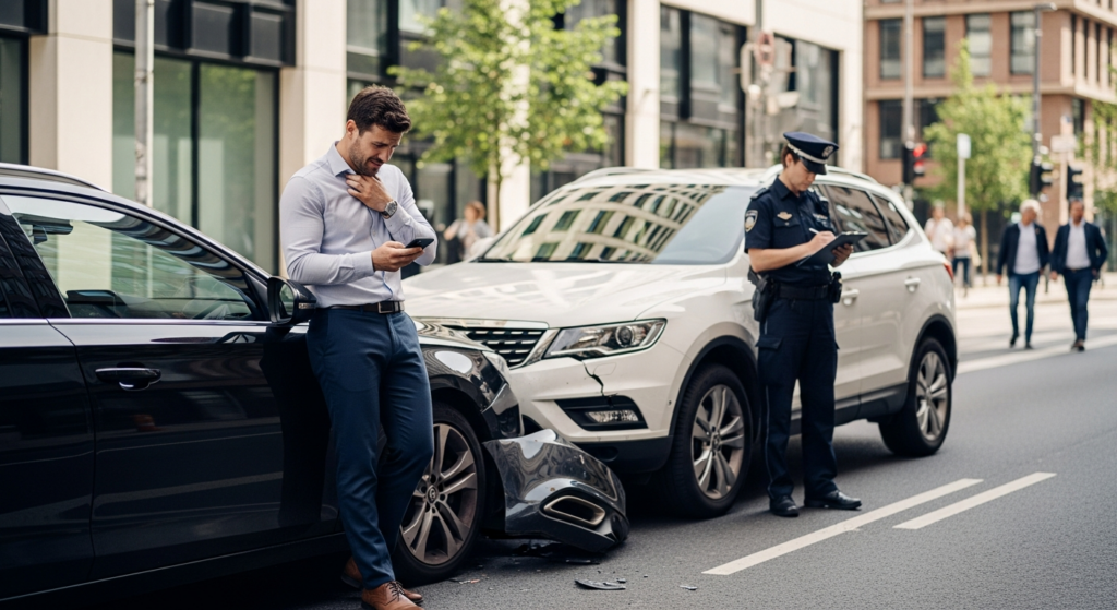 Minor car accident lawyer consultation after fender bender with hidden injuries and insurance delays.